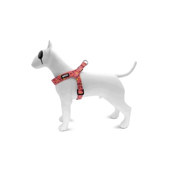 Morso Mini Hondentuig Verstelbaar Gerecycled Pink Think Roze 29-38X2,5 CM