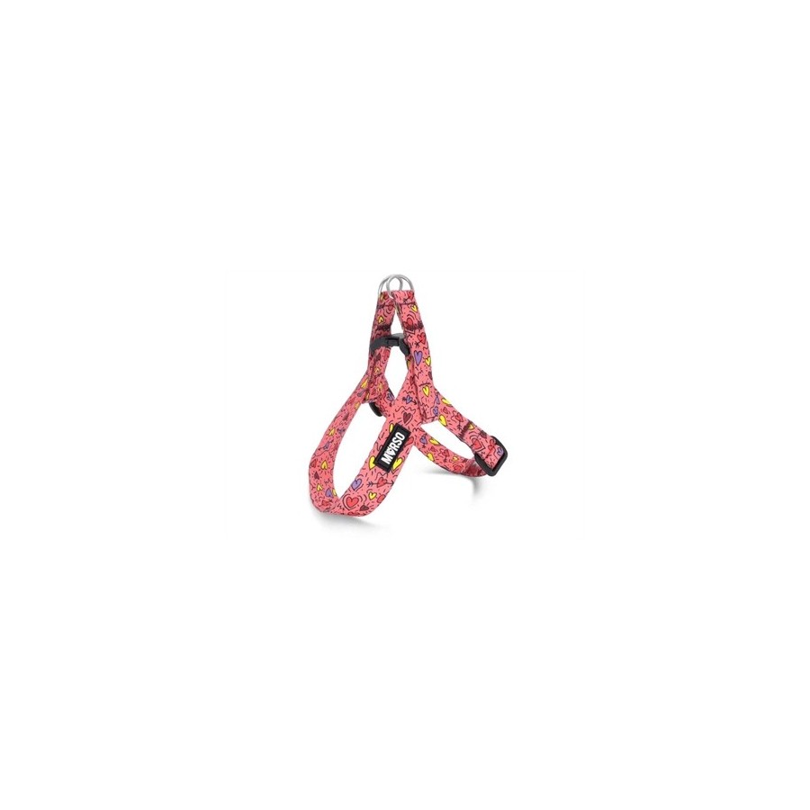 Morso Mini Hondentuig Verstelbaar Gerecycled Pink Think Roze 32-41X2,5 CM
