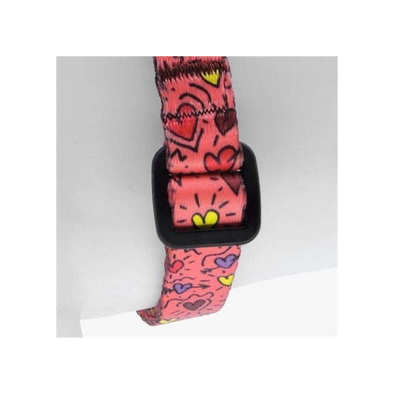 Morso Mini Hondentuig Verstelbaar Gerecycled Pink Think Roze 32-41X2,5 CM