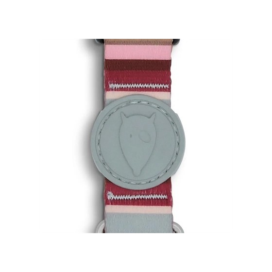 Morso Halsband Hond Gerecycled Skyline Rood / Roze 37-58X2,5 CM