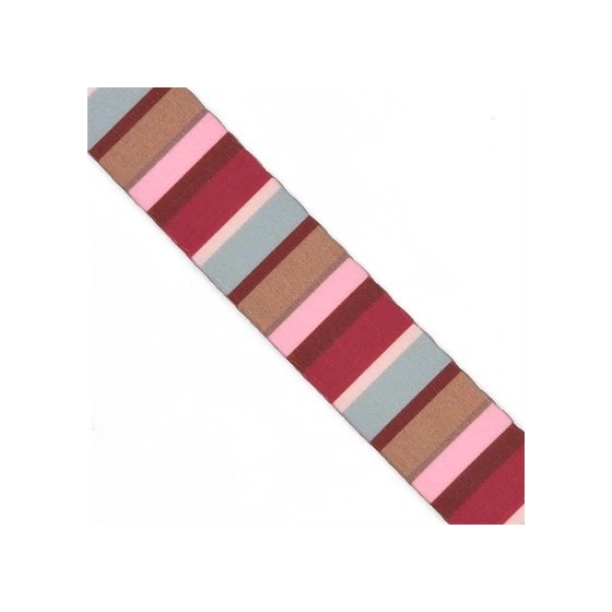 Morso Halsband Hond Gerecycled Skyline Rood / Roze 43-70X2,5 CM