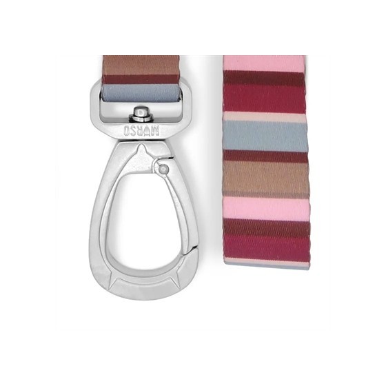 Morso Hondenriem Gerecycled Skyline Rood / Roze 120X1,5 CM 6-20 KG