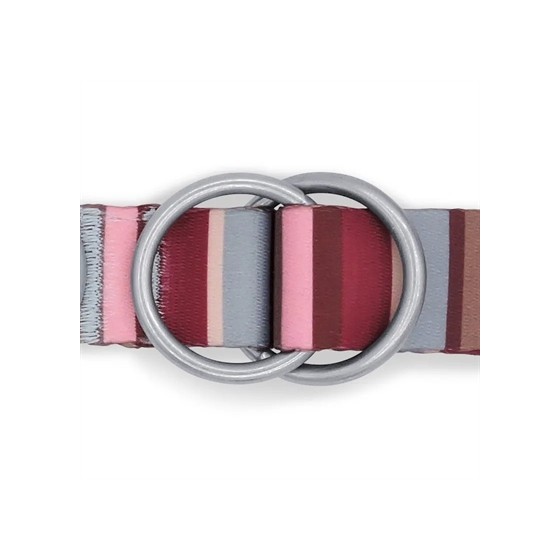 Morso Hondenriem Verstelbaar Gerecycled Skyline Rood / Roze 75-230X1,5 CM 4-20 KG