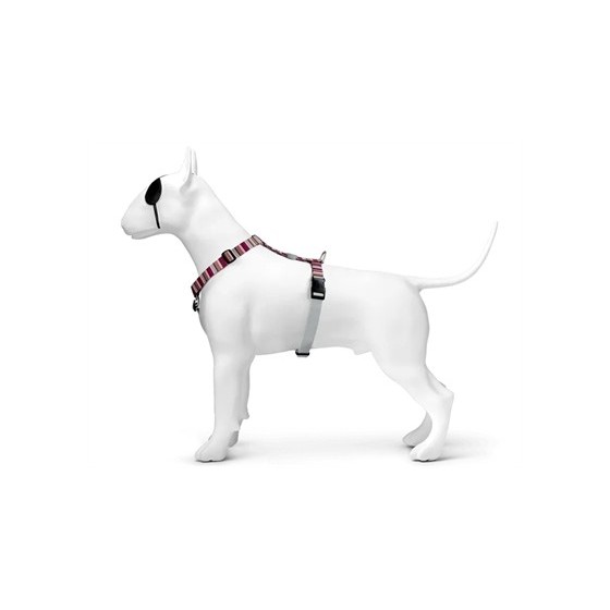 Morso Hondentuig H-Tuig Gerecycled Skyline Rood / Roze 60-80X2,5 CM