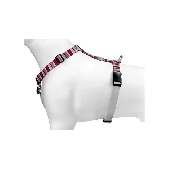 Morso Hondentuig H-Tuig Gerecycled Skyline Rood / Roze 70-100X2,5 CM