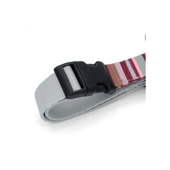 Morso Hondentuig H-Tuig Gerecycled Skyline Rood / Roze 70-100X2,5 CM