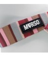 Morso Mini Hondentuig Verstelbaar Gerecycled Skyline Rood / Roze 29-38X2,5 CM