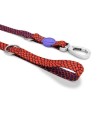 Morso Hondenriem Verstelbaar Gerecycled Urban Lizard Rood 75-230X1,5 CM 4-20 KG