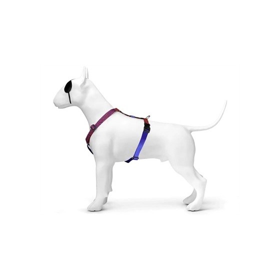 Morso Hondentuig H-Tuig Gerecycled Urban Lizard Rood 70-100X2,5 CM