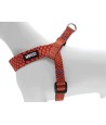 Morso Mini Hondentuig Verstelbaar Gerecycled Urban Lizard Rood 24-32X1,5 CM