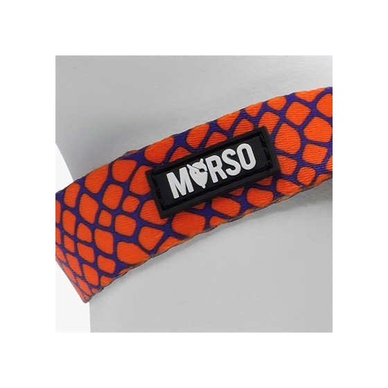 Morso Mini Hondentuig Verstelbaar Gerecycled Urban Lizard Rood 29-38X2,5 CM