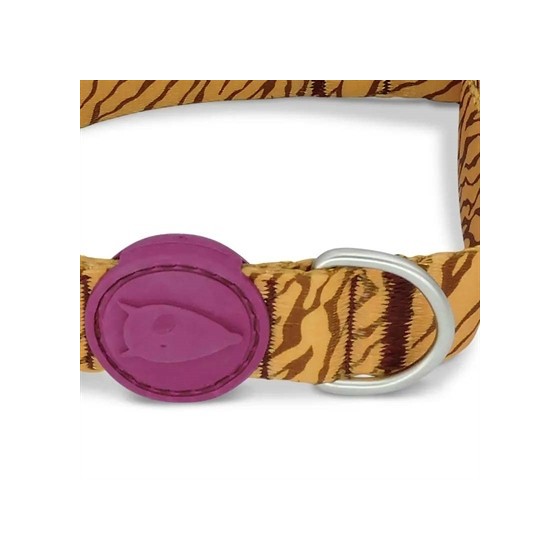 Morso Halsband Hond Gerecycled Jungle Drum Oranje 30-42X1,5 CM
