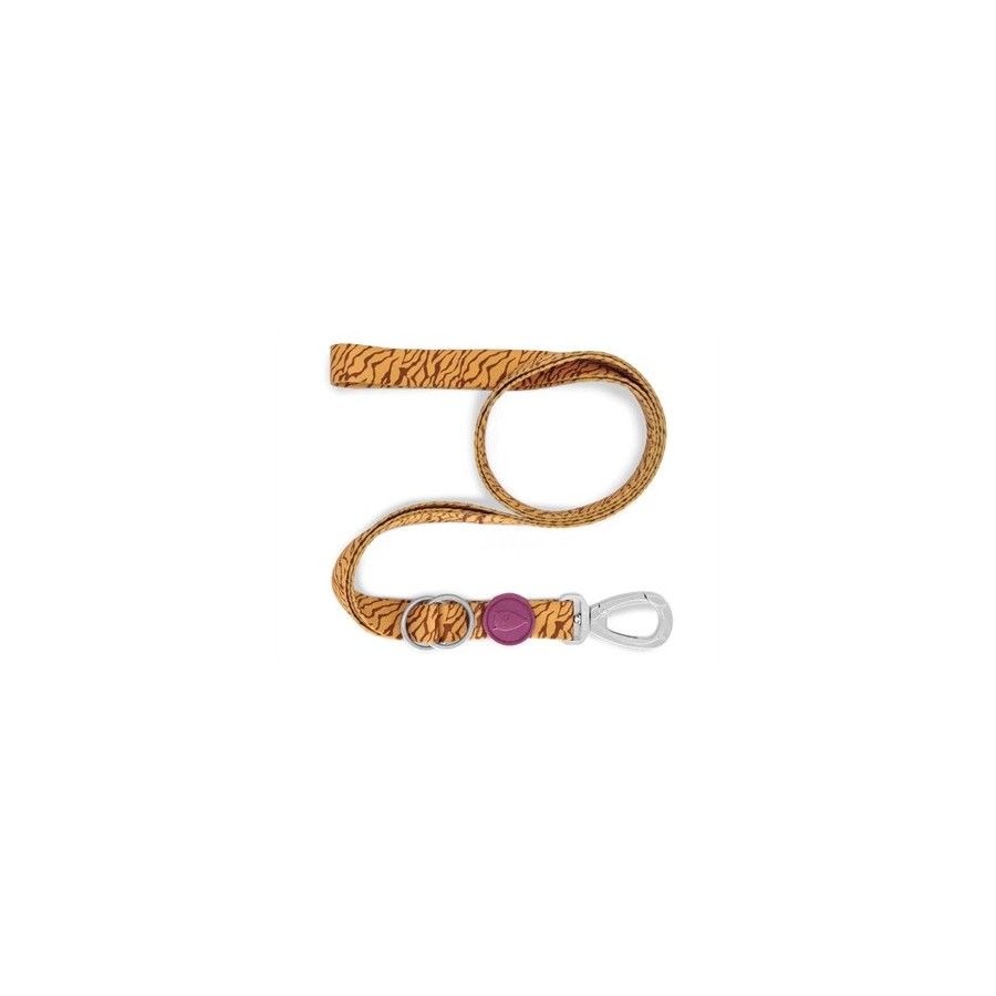 Morso Hondenriem Verstelbaar Gerecycled Jungle Drum Oranje 65-200X2,5 CM 20-80 KG