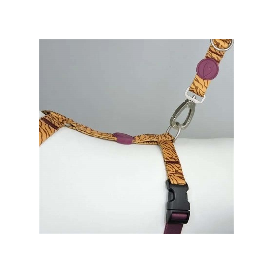Morso Hondentuig H-Tuig Gerecycled Jungle Drum Oranje 60-80X2,5 CM