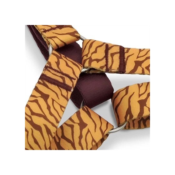 Morso Hondentuig H-Tuig Gerecycled Jungle Drum Oranje 60-80X2,5 CM