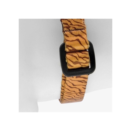 Morso Mini Hondentuig Verstelbaar Gerecycled Jungle Drum Oranje 24-32X1,5 CM
