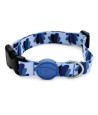 Morso Halsband Hond Gerecycled Splash Blauw 43-70X2,5 CM