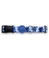 Morso Halsband Hond Gerecycled Splash Blauw 43-70X2,5 CM