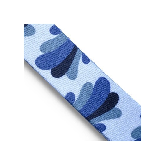 Morso Halsband Hond Gerecycled Splash Blauw 43-70X2,5 CM