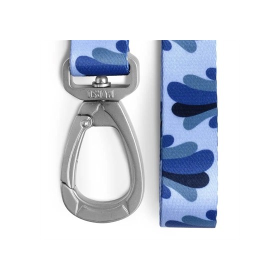 Morso Hondenriem Gerecycled Splash Blauw 120X1,5 CM TOT 6 KG