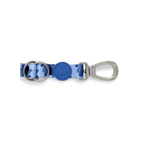 Morso Hondenriem Verstelbaar Gerecycled Splash Blauw 75-230X1,5 CM 1-4 KG