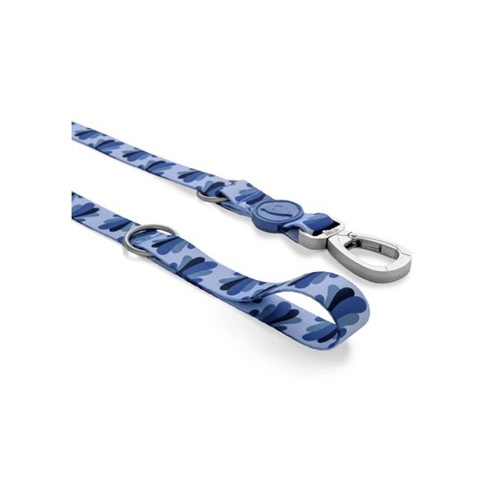 Morso Hondenriem Verstelbaar Gerecycled Splash Blauw 75-230X1,5 CM 1-4 KG