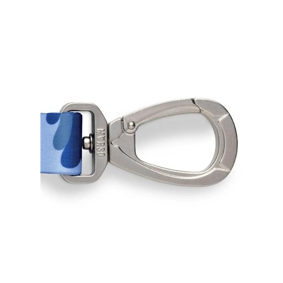 Morso Hondenriem Verstelbaar Gerecycled Splash Blauw 75-230X1,5 CM 1-4 KG