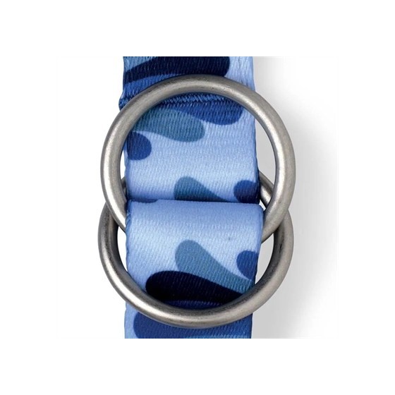 Morso Hondenriem Verstelbaar Gerecycled Splash Blauw 75-230X1,5 CM 1-4 KG