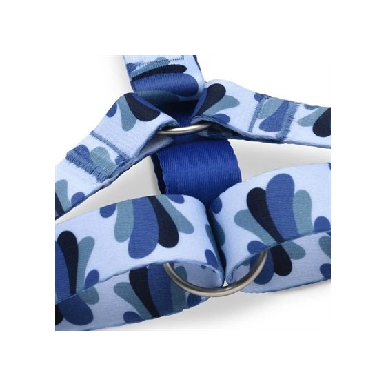 Morso Hondentuig H-Tuig Gerecycled Splash Blauw 50-70X1,5 CM