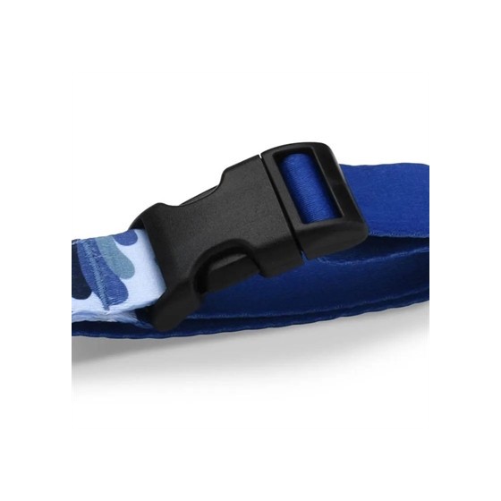 Morso Hondentuig H-Tuig Gerecycled Splash Blauw 60-80X2,5 CM