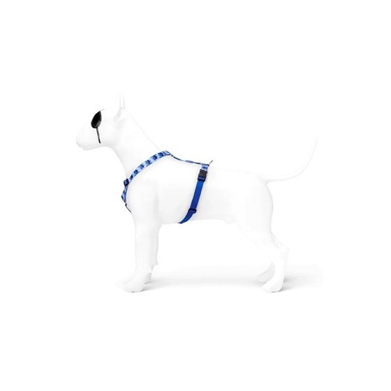 Morso Hondentuig H-Tuig Gerecycled Splash Blauw 70-100X2,5 CM