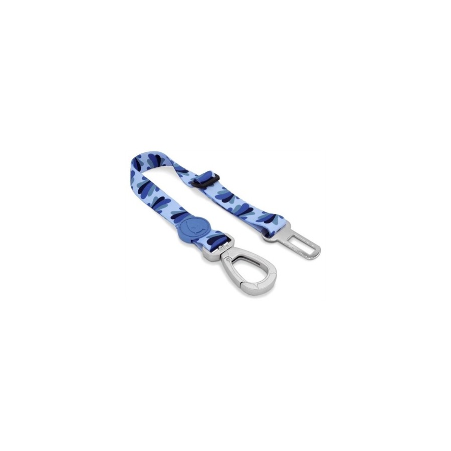Morso Honden Autogordel Gerecycled Splash Blauw 40-65X2,5 CM TOT 80 KG