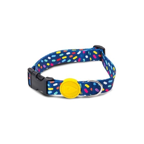 Morso Halsband Hond Gerecycled Color Invaders Paars 30-42X1,5 CM