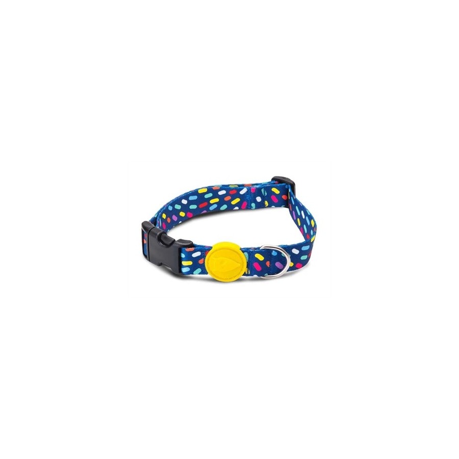 Morso Halsband Hond Gerecycled Color Invaders Paars 30-42X1,5 CM
