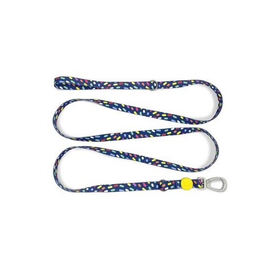 Morso Hondenriem Verstelbaar Gerecycled Color Invaders Paars 75-230X1,5 CM 1-4 KG