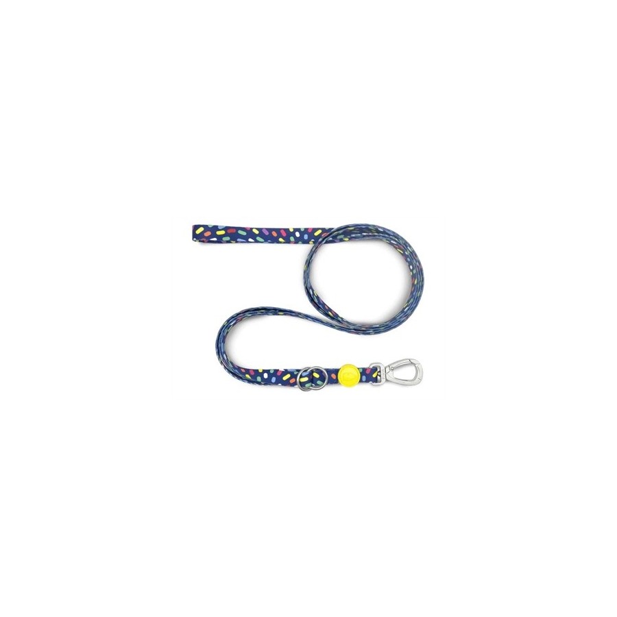 Morso Hondenriem Verstelbaar Gerecycled Color Invaders Paars 65-200X2,5 CM 20-80 KG