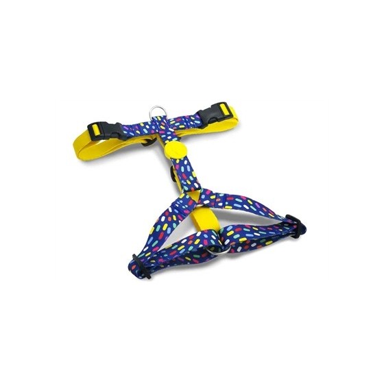 Morso Hondentuig H-Tuig Gerecycled Color Invaders Paars 70-100X2,5 CM