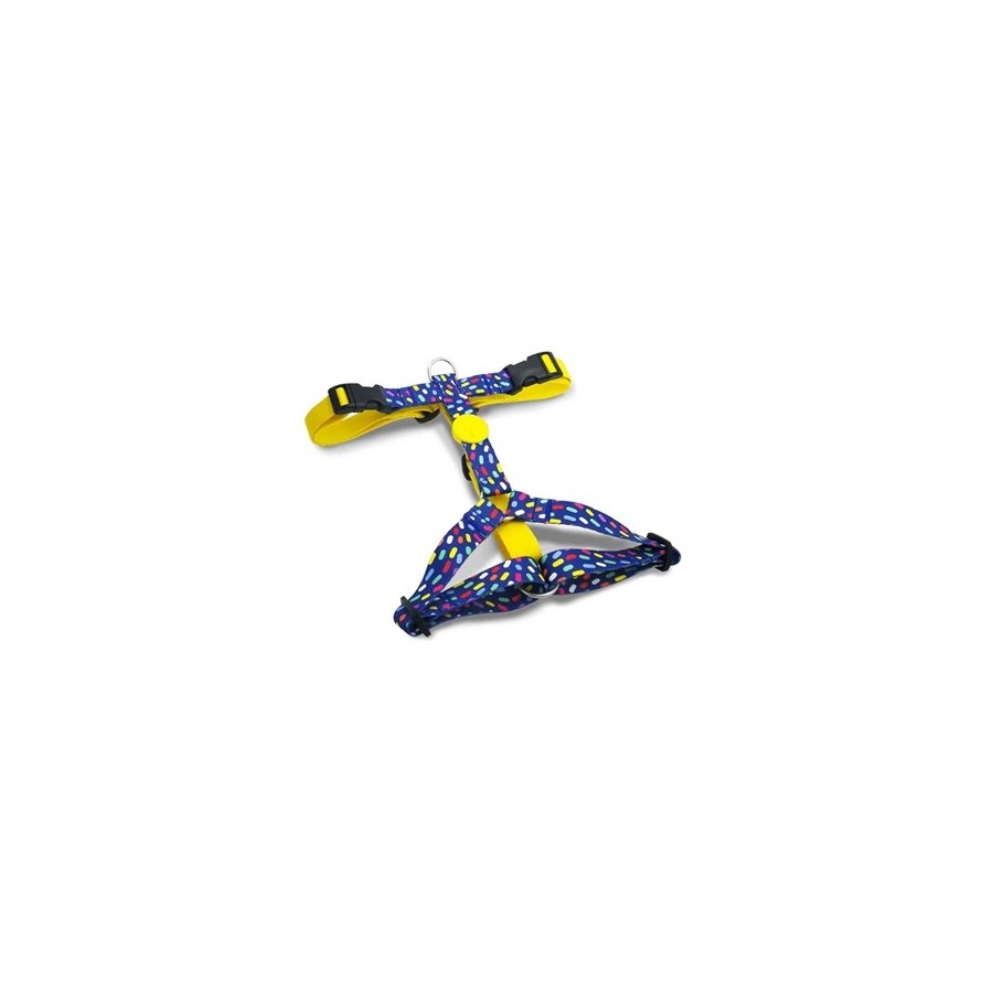 Morso Hondentuig H-Tuig Gerecycled Color Invaders Paars 70-100X2,5 CM