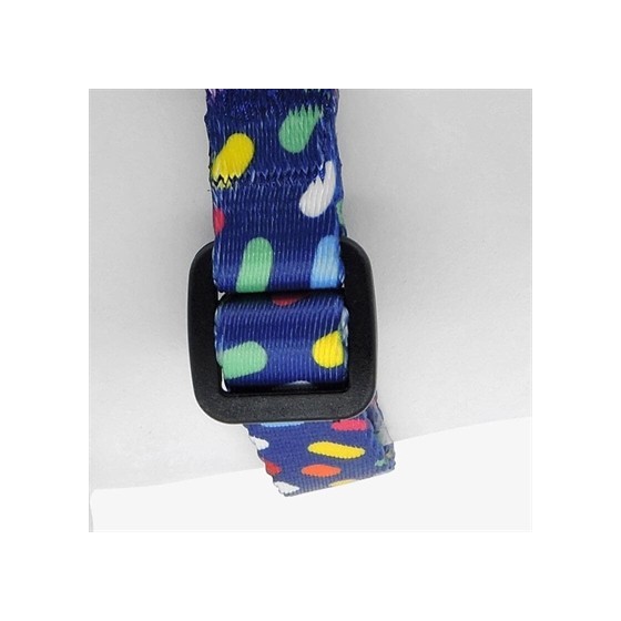 Morso Mini Hondentuig Verstelbaar Gerecycled Color Invaders Paars 24-32X1,5 CM