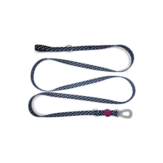 Morso Hondenriem Verstelbaar Gerecycled Power Flow Zwart 75-230X1,5 CM 1-4 KG