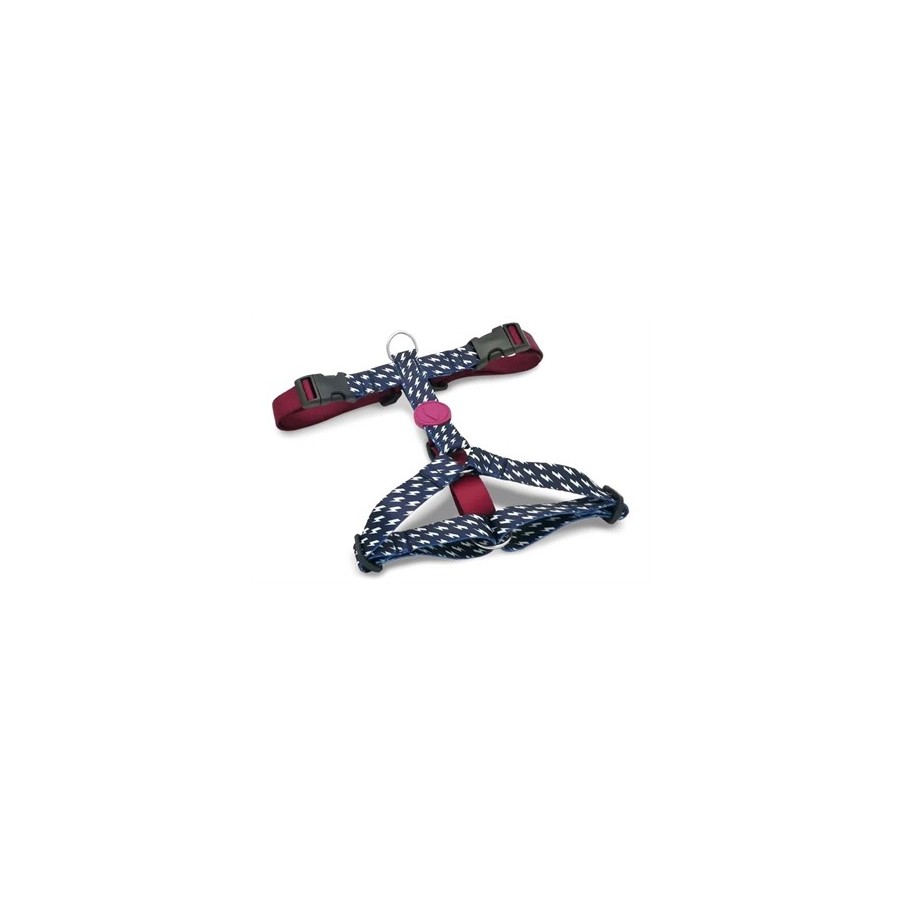 Morso Hondentuig H-Tuig Gerecycled Power Flow Zwart 60-80X2,5 CM