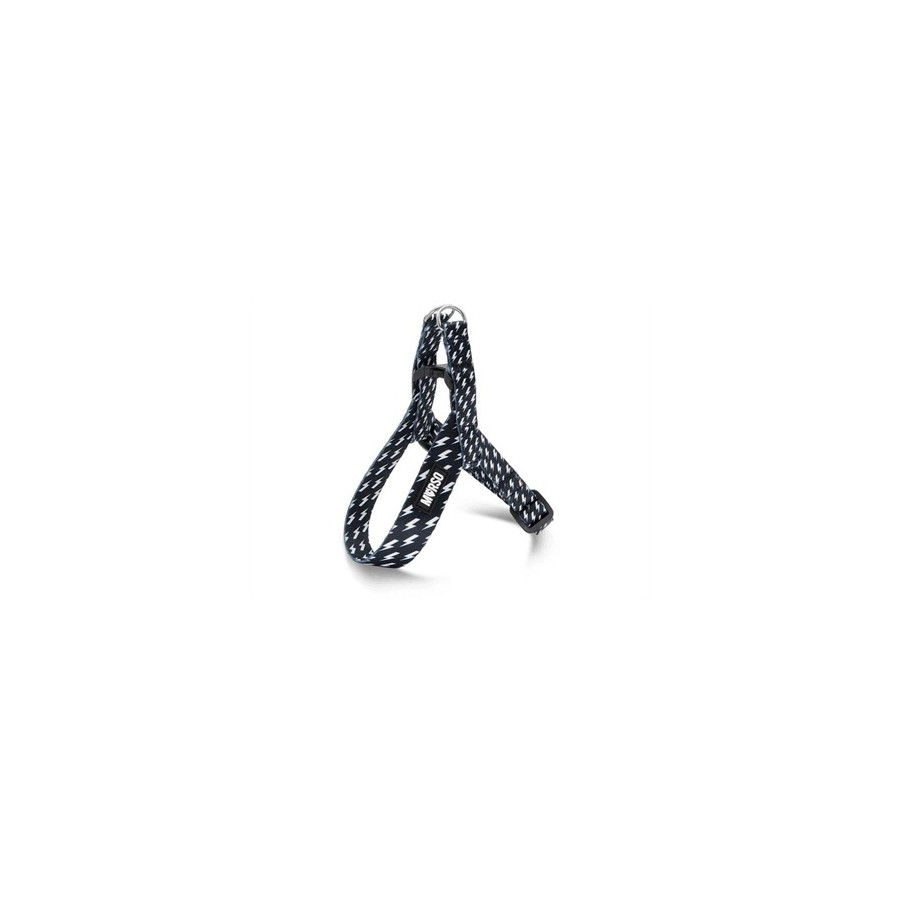Morso Mini Hondentuig Verstelbaar Gerecycled Power Flow Zwart 24-32X1,5 CM