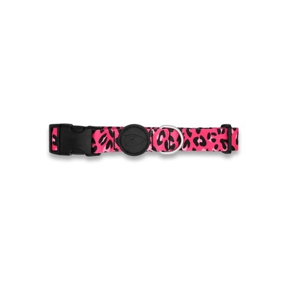 Morso - Halsband Hond Gerecycled Bubble Leo Roze, 43-70x2,5cm
