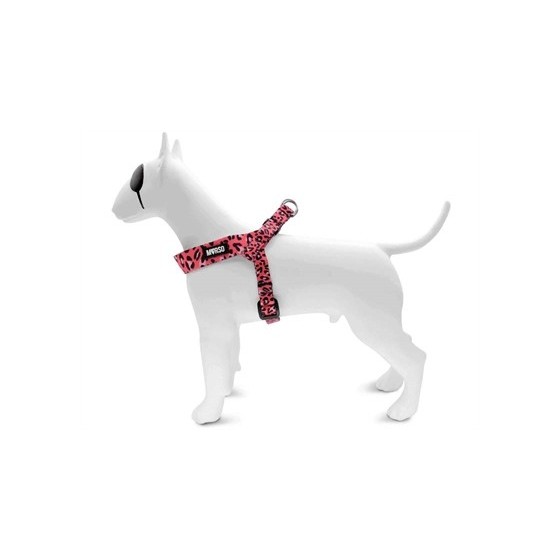 Morso Mini Hondentuig Verstelbaar Gerecycled Bubble Leo Roze 32-41X2,5 CM