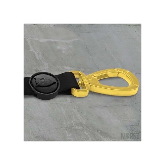 Morso Hondenriem Verstelbaar Gerecycled Gold Caviar Goud 75-230X1,5 CM 4-20 KG