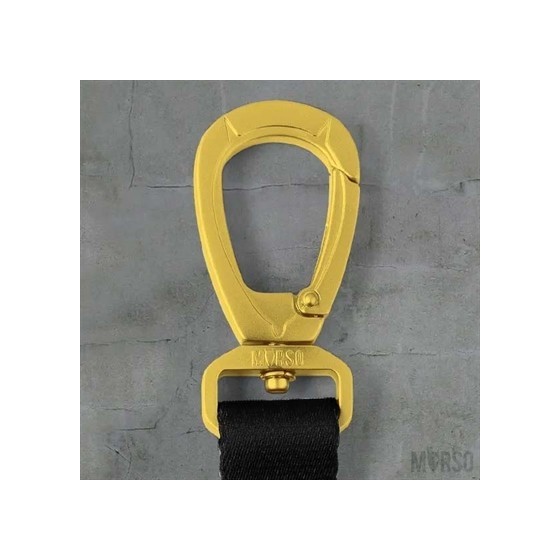 Morso Hondenriem Verstelbaar Gerecycled Gold Caviar Goud 75-230X1,5 CM 4-20 KG