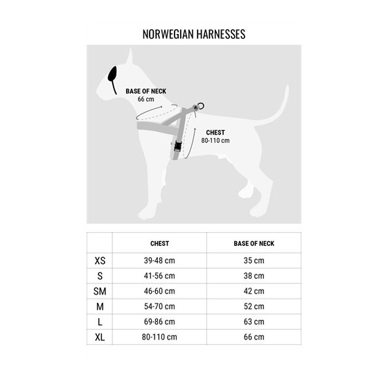 Morso Norwegian Hondentuig Gerecycled Pureness Zwart 41-56X38 CM