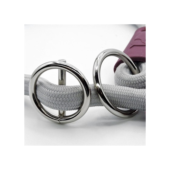 Morso Half Slip Halsband Hond Soft Rope Gerecycled Grey Grijs 50X1 CM