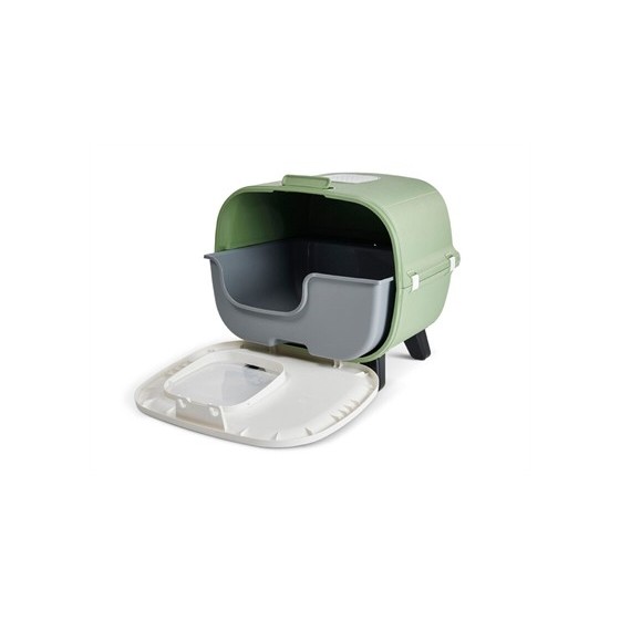 Savic - Kattenbak Mira Botanical Groen. 55,5x44x49,5cm