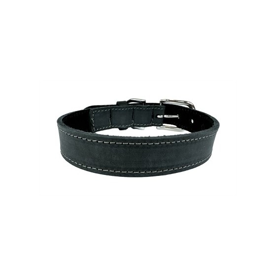 Sazzz Halsband Hond Nomad Vintage Leer Antraciet 27-33X2 CM